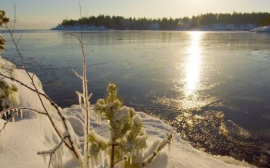 Фотограф из Санкт-Петербурга показал «хрустально-ледяное царство» на берегах реки Оять