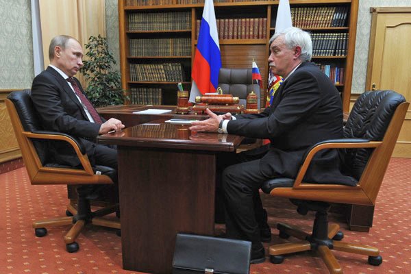 Георгий Полтавченко на встрече с президентом РФ Владимиром Путиным